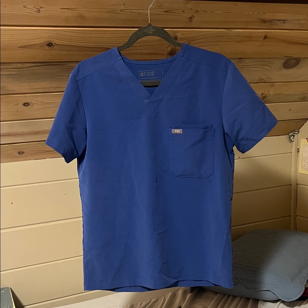 Figs technical collection blue scrub top
